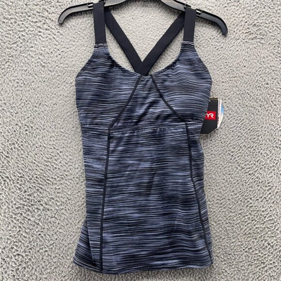 TYR Womens 10 12 Large Black‎ Medium Support Emma Swim Top NEW - Picture 1 of 11